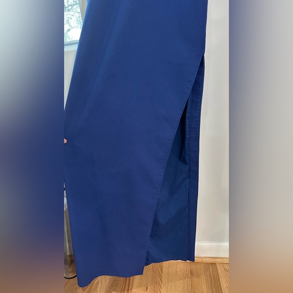 Likely Blue Cutout Column Gown 6 - Picture 9 of 12